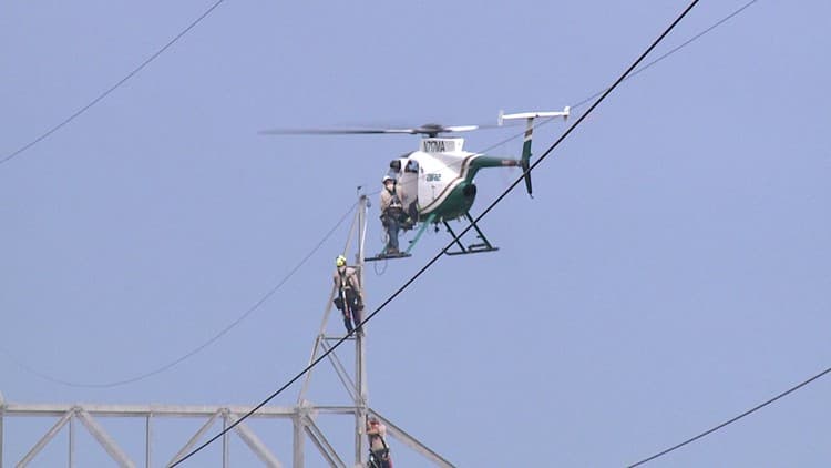Journeyman helicopter lineman job