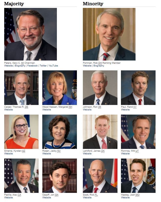 Senate Committee on Homeland Security