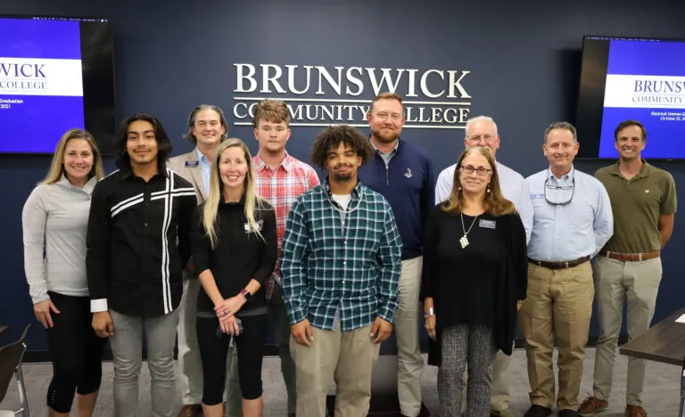 Brunswick Community College Lineman Pre-Apprenticeship campus and training yard