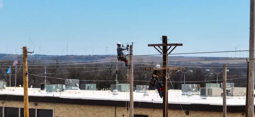 Fort Cobb area near Caddo Kiowa Technology Center Lineman Program