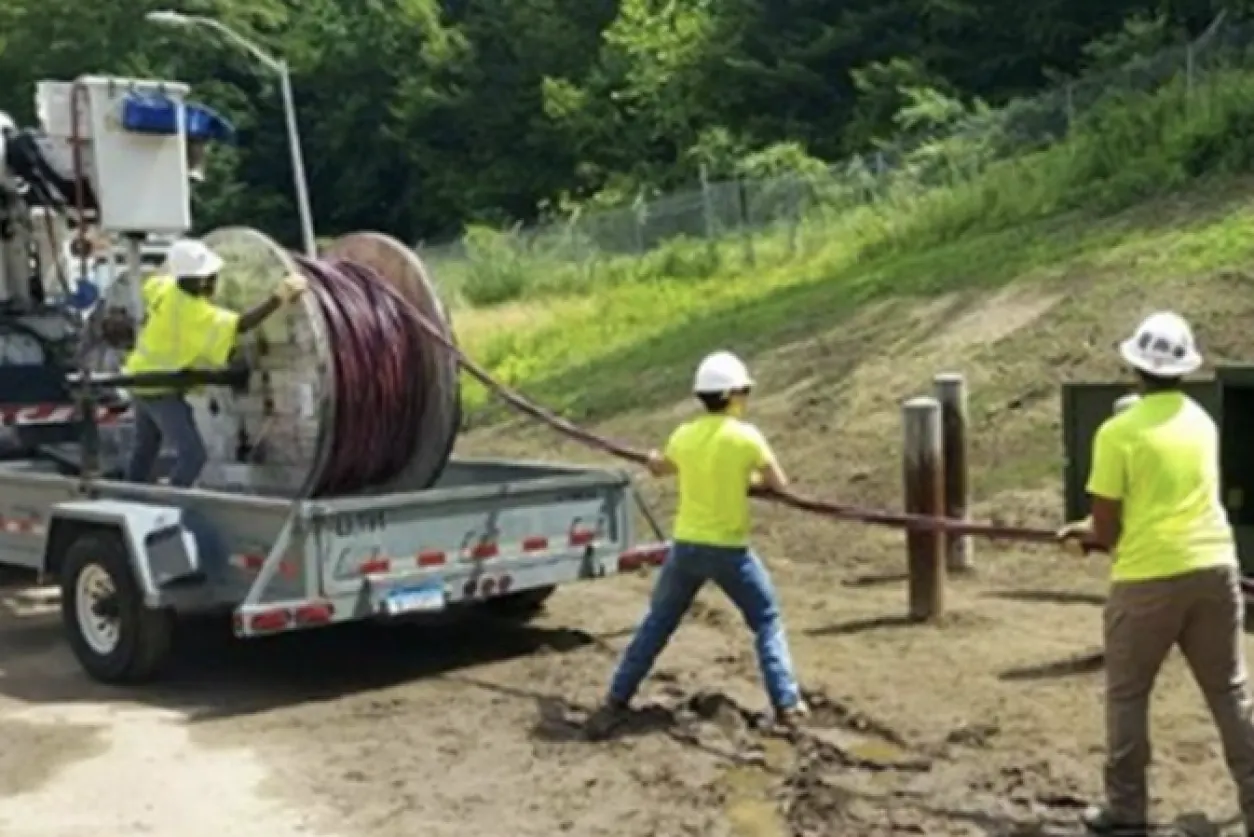 CT State Community College Lineworker Certificate Program campus and training yard