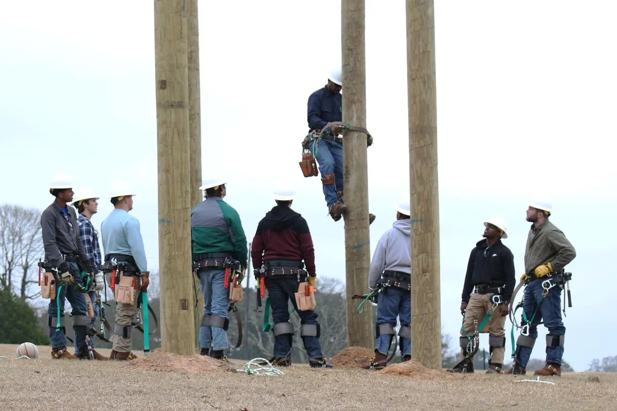 Decatur area near East Central Community College Electrical Utility Lineman Training Program
