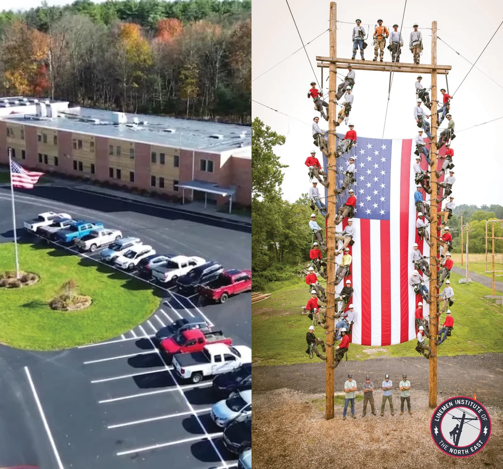 Lineman Institute of the North East campus and training yard