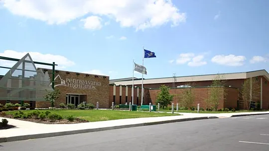 Pennslyvania Highlands Community College Electric Utility Technology Program campus and training yard