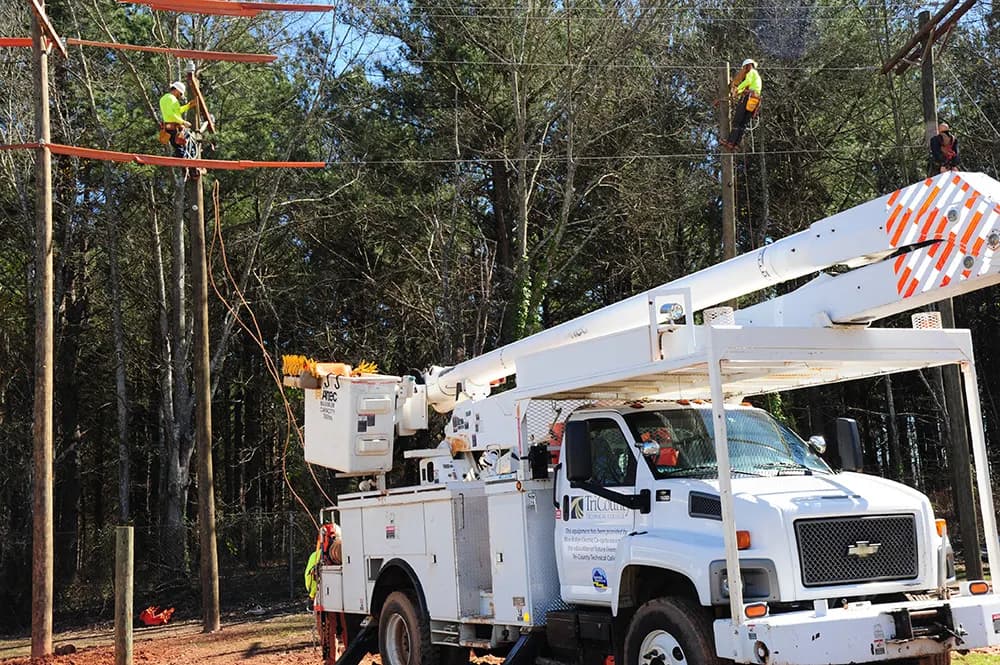 TriCounty Technical College Power Line Worker Certification Program campus and training yard