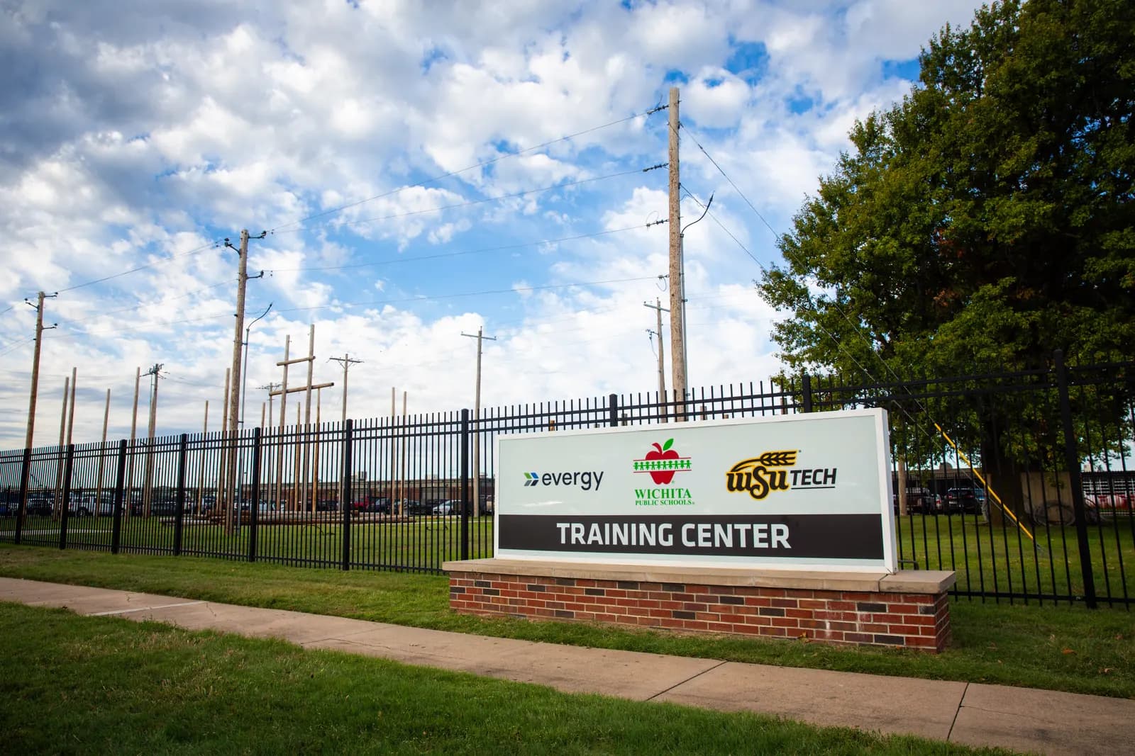 WSU Tech Electric Power Distribution Program training yard at WSU Tech City Center