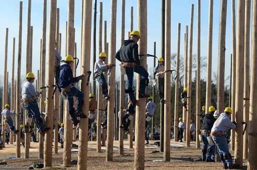 Wytheville Community College Power Line Worker Training campus and training yard