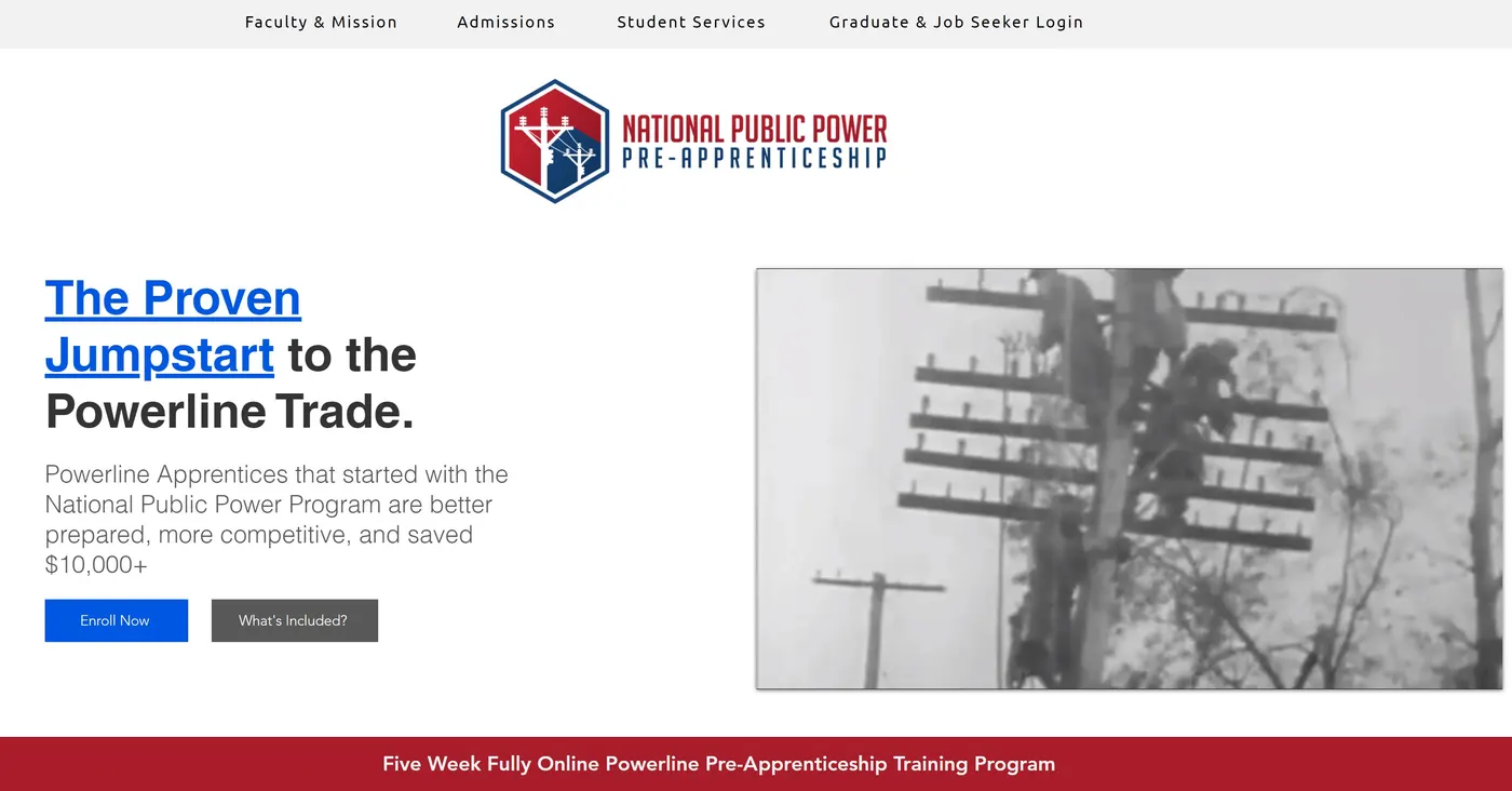 Online lineman training