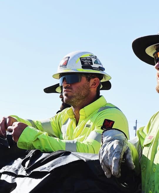 Apprentice receiving instruction on the job