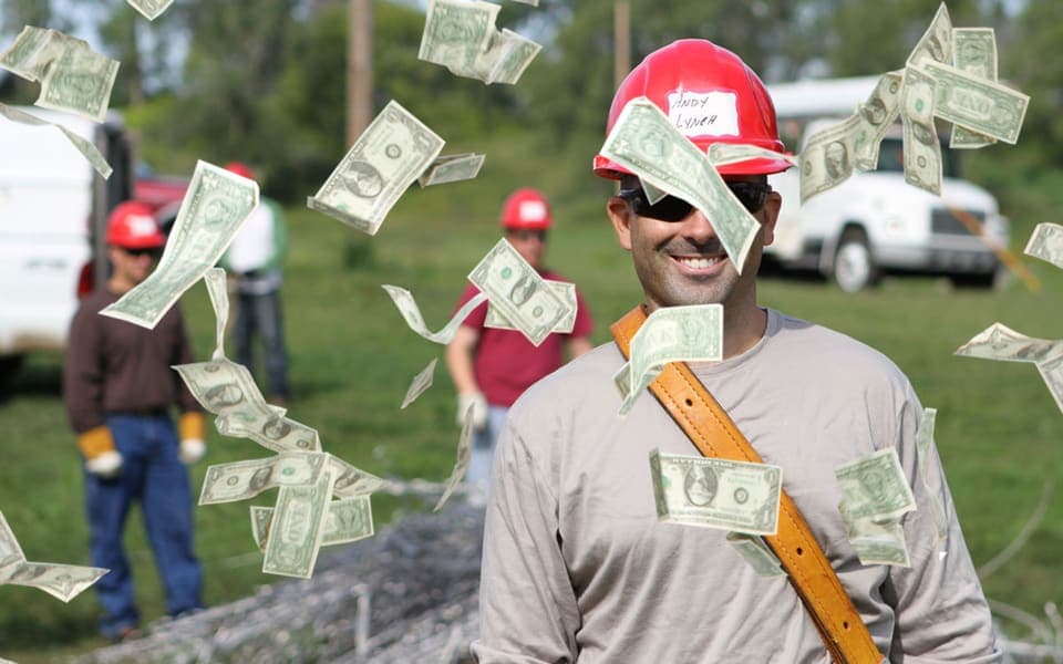 lineman making over $100,000