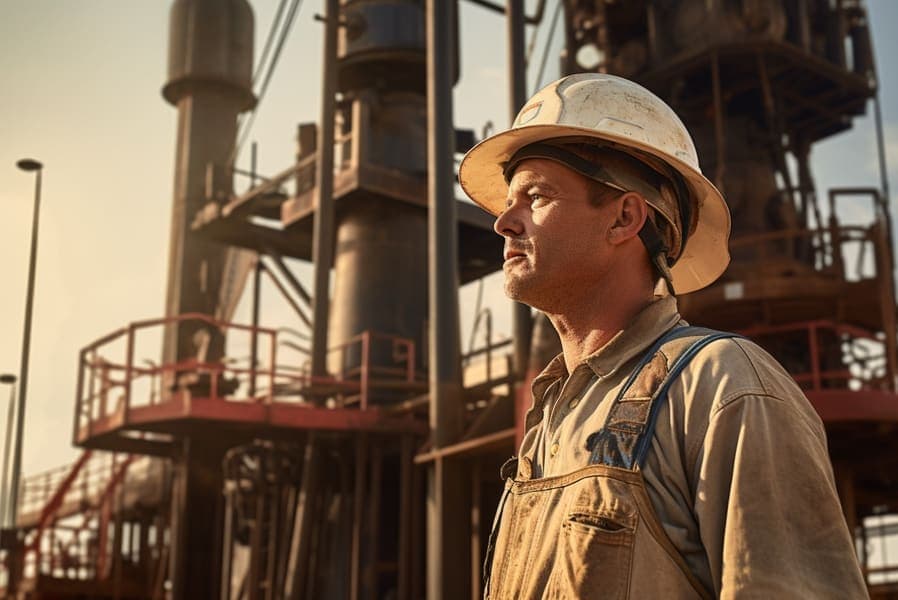 oil rig worker and future lineman