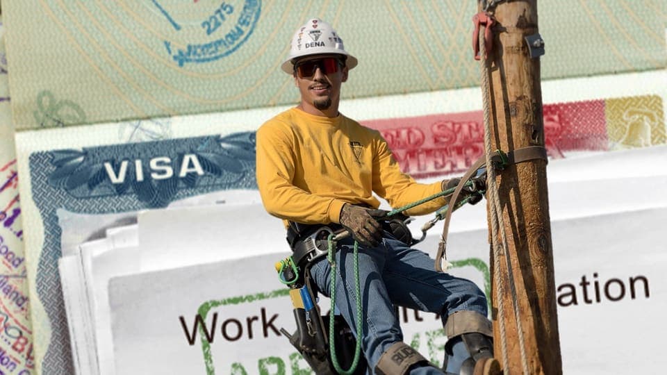 getting a work visa for line work