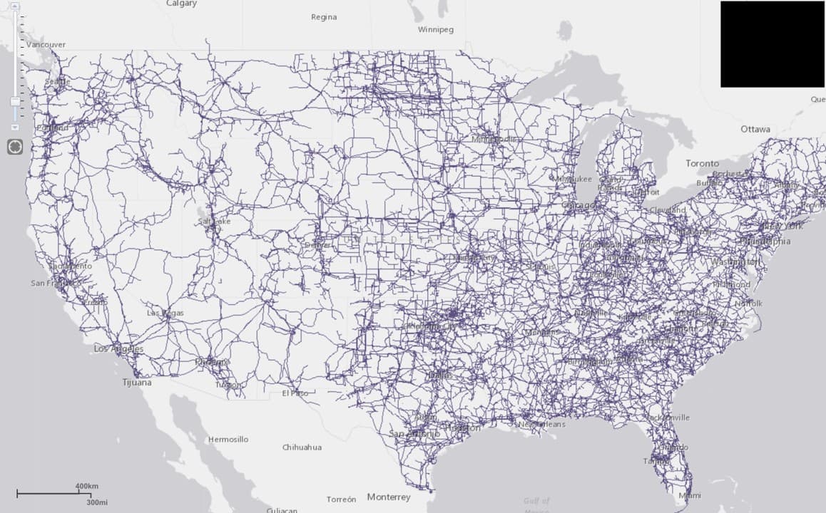 american power line grid