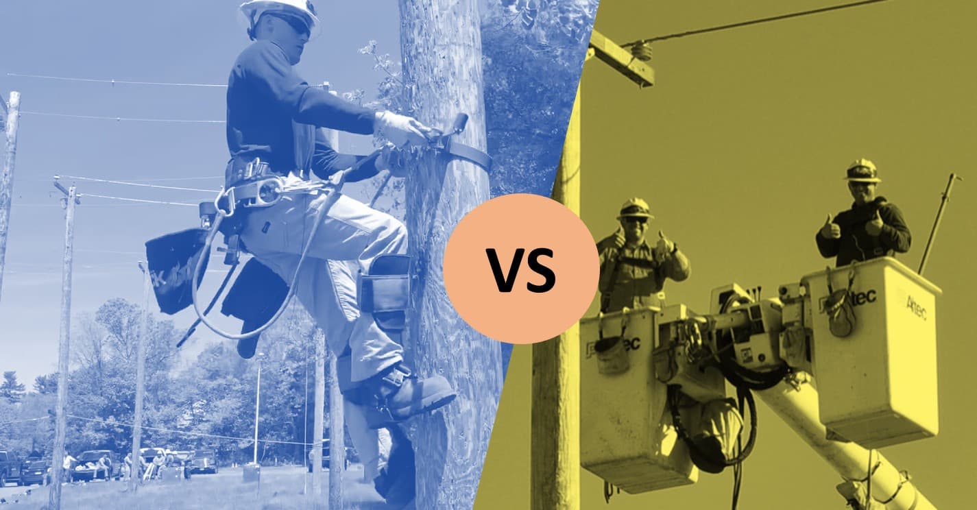 climbing vs bucket linework